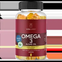 Omega 3 ursuleti gumati vegani cu aroma de lamaie, 60 jeluri, Vitayummy