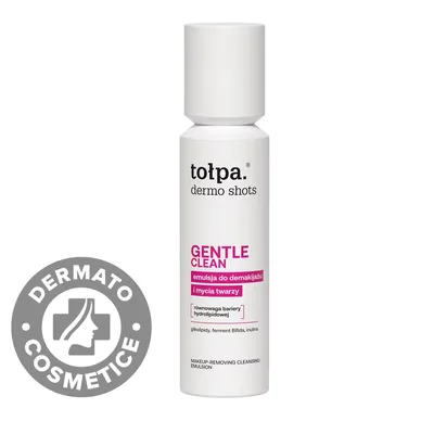 Emulsie pentru demachiere si curatarea fetei Dermo Shots Gentle Clean, 120ml, Tolpa