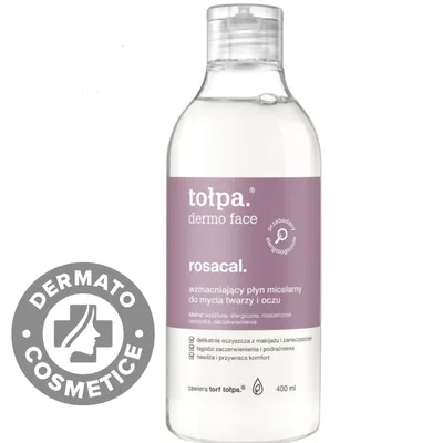 Apa micelara pentru ten sensibil si reactiv Dermo Face Rosacal, 400ml, Tołpa