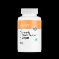 Turmeric + Ghimbir + Piper negru, 90 capsule, OstroVit
