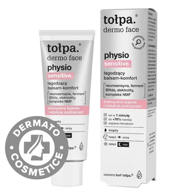 Balsam calmant pentru piele sensibila Dermo Face Physio Sensitive, 40ml, Tolpa