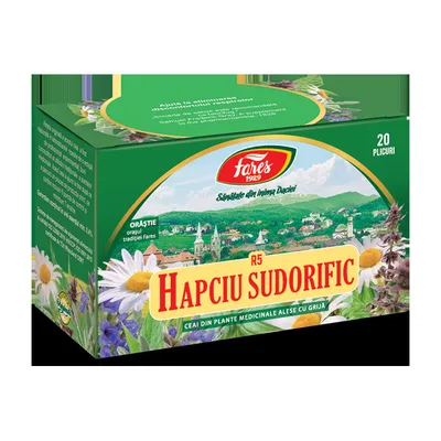 Ceai Hapciu sudorific, 20 plicuri, Fares