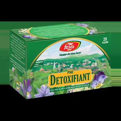 Ceai Detoxifiant P142, 20 plicuri, Fares