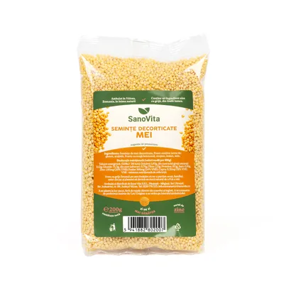 Seminte de mei decorticat, 200g, SanoVita