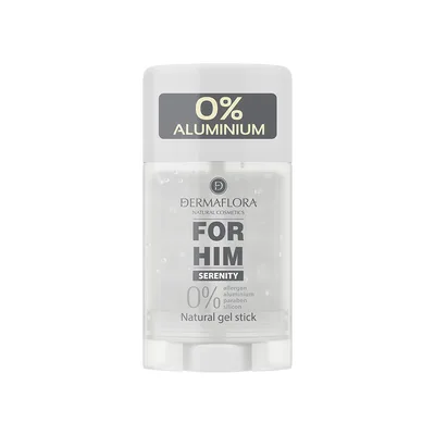 Deodorant stick gel pentru barbati 0% aluminiu Serenity, 50ml, Dermaflora