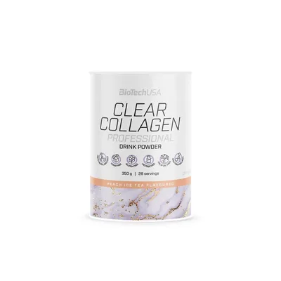 Clear Collagen Proffesional cu aroma de ceai rece de piersici, 350g, BiotechUSA