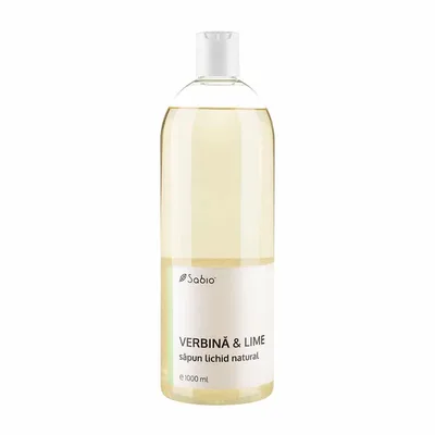 Sapun lichid natural verbina si lime, 475ml, Sabio