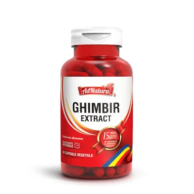 Ghimbir Extract, 60 capsule, AdNatura