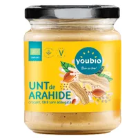 Pasta de arahide crocanta ecologica, 500g, Youbio