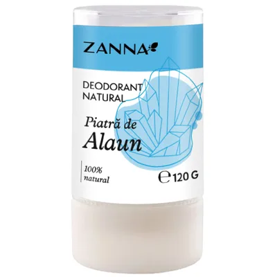 Deodorant stick din piatra de alaun, 120g, Zanna