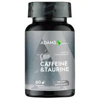 Caffeine + Taurine 680mg, 60 capsule, Adams Vision