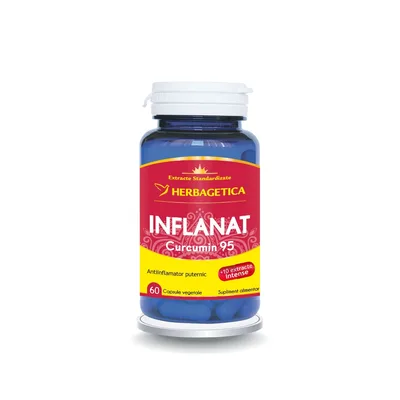 Inflanat+ Curcumin95, 120 capsule vegetale, Herbagetica