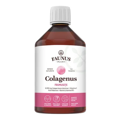 Colagen lichid pentru piele si par Colagenus Frumusete, 500ml, Faunus Plant