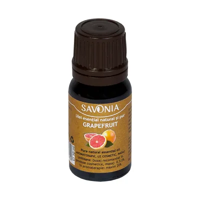 Ulei esential natural si pur de grapefruit, 10ml, Savonia