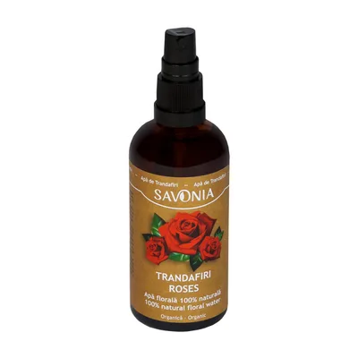 Apa florala organica cu trandafiri, 100ml, Savonia