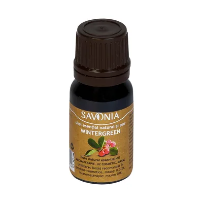 Ulei esential natural si pur Wintergreen Salcie Himalayana uz extern, 10ml, Savonia
