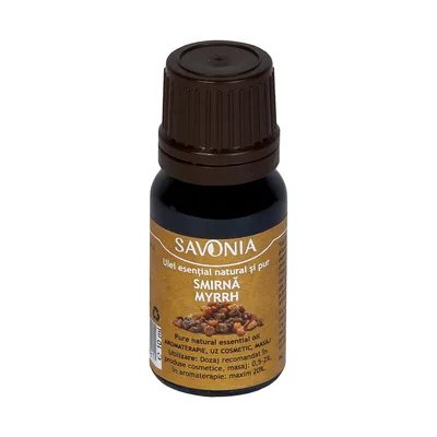 Ulei esential natural si pur Smirna uz extern, 10ml, Savonia
