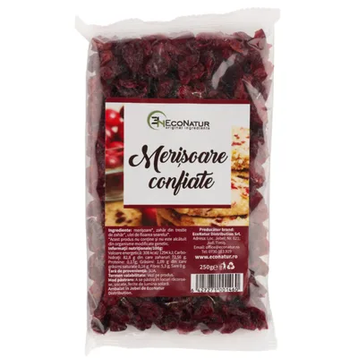 Merisoare confiate, 100g, EcoNatur