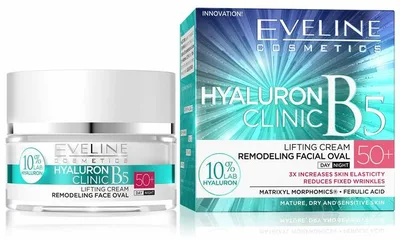 Crema de fata Hyaluron Clinic 60+, 50ml, Eveline Cosmetics