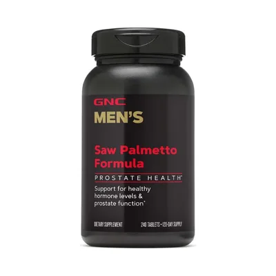 Extract din palmier pitic Men's Saw Palmetto Formula, 240 tablete, GNC
