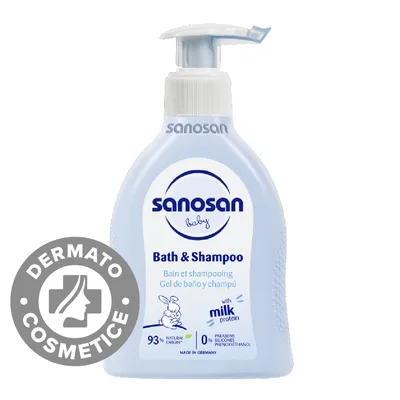 Sampon si spumant cu dispenser Baby, 500ml, Sanosan