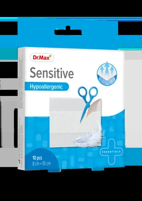 Dr. Max Plasturi sensitive sterili 8 x 10cm, 10 bucati