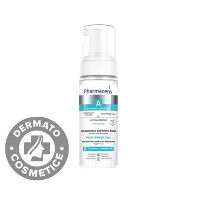 Spuma de curatare ten sensibil & ochi Puri-Sensilium A, 150ml, Pharmaceris