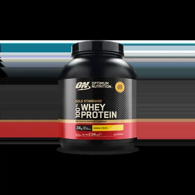 Pudra proteica proteine din zer 100% whey gold standard Banane, 2.04kg, Optimum Nutrition
