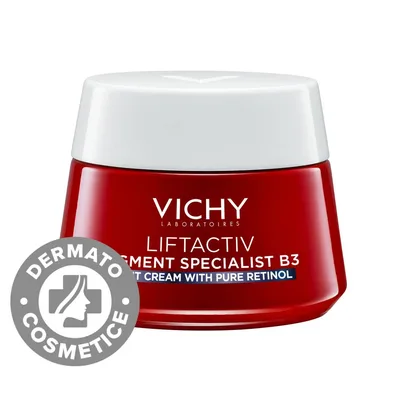 Crema de noapte cu retinol Liftactiv B3, 50ml, Vichy