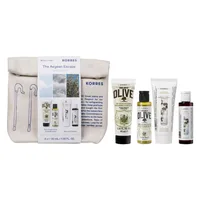 Pachet Travel Olive Gel de dus 40ml + Crema de corp 40ml + Gel de dus 40ml + Balsam 40ml, Korres