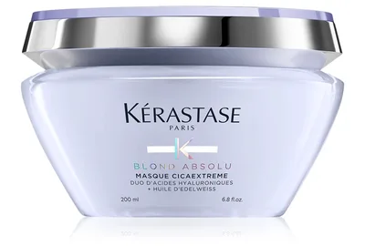 Masca ultra-hidratanta pentru par blond decolorat Masque Cicaextreme Blond Absolu, 200ml, Kérastase