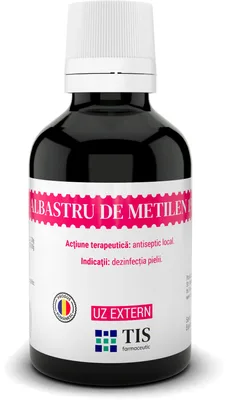 Albastru de metilen solutie, 25ml, Tis Farmaceutic