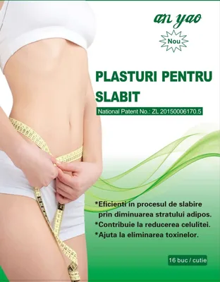 Plasture pentru slabit 7.5 x 7.5cm, 4 bucati, Naturalia Diet
