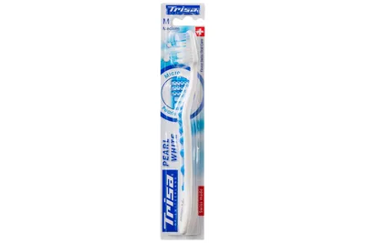 Periuta de dinti Pearl White Medium, 1 bucata, Trisa