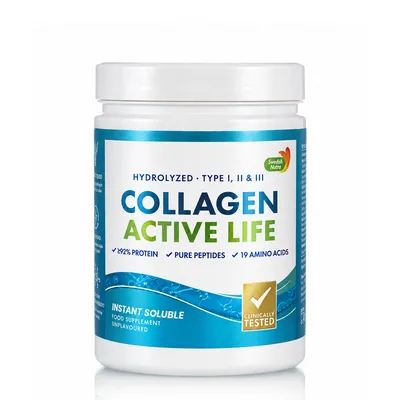 Collagen pulbere Active Life 10000mg, 300g, Swedish Nutra