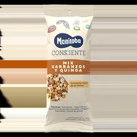 Mix de naut arahide migdale cereale de quinoa si quinoa invelita in ciocolata, 40g, Manitoba
