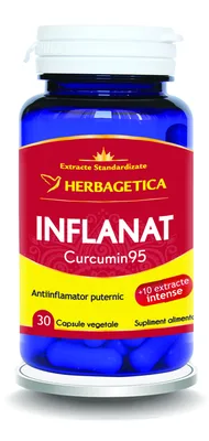 Inflanat+ Curcumin95, 120 capsule vegetale, Herbagetica