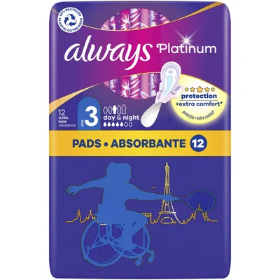 Absorbante Platinum Ultra Night, 6 bucati, Always