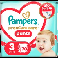 Scutece chilotel Premium Care Pants Mega Box Marimea 3 6-11 kg, 70 bucati, Pampers