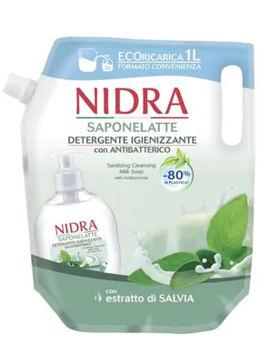 Rezerva sapun lichid antibacterian, 1000ml, Nidra