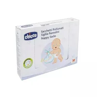 Pungi parfumate si sigilate pentru scutece folosite, 50 bucati, Chicco