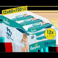 Servetele umede 99% apa cu lotiune usoara, 360 bucati, Pampers