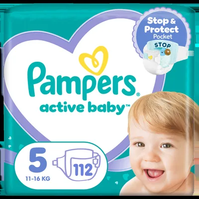 Scutece Active Baby Mega Box, Marimea 3, 6-10 kg, 152 bucati, Pampers