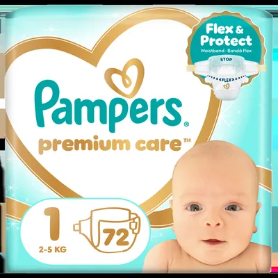 Scutece Premium Care Nr.3 pentru 6-10 kg, 120 bucati, Pampers
