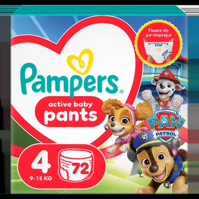 Scutece Pants Patrula Catelusilor Nr. 6 pentru 14 -19kg, 60 bucati, Pampers