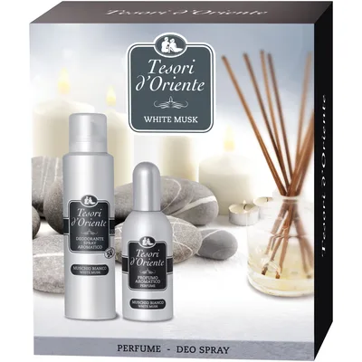 Set White Musk Apa de toaleta 100ml + Deodorant spray de corp 150ml, Tesori d'Oriente
