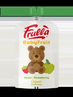 Piure pentru copii din mar si capsuni Baby Fruit Bio, 100g, Frulla