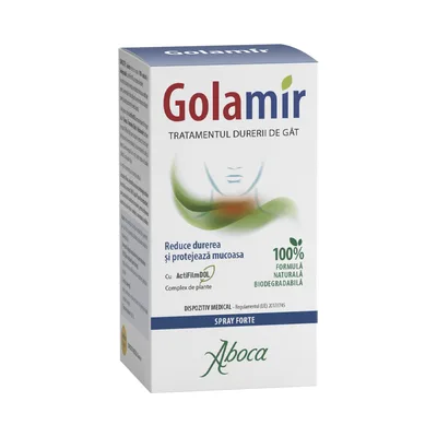 Spray pentru adulti cu alcool Golamir 2Act, 30ml, Aboca
