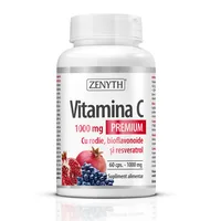 Vitamina C Premium cu rodie bioflavonoide si resveratrol, 30 capsule, Zenyth