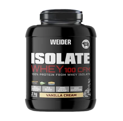 Izolat proteic cu aroma de Vanilla Cream Isolate Whey 100CFM, 908g, Weider